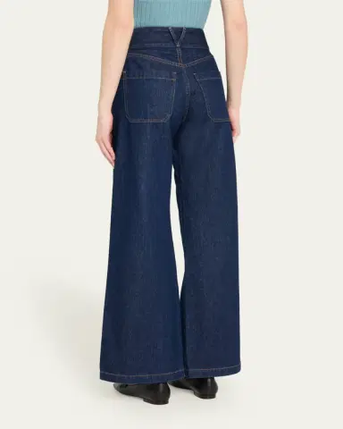Veronica Beard Taylor High-Rise Wide-Leg Jeans | Thumbnail 3 Veronica Beard Taylor High-Rise Wide-Leg Jeans | Thumbnail 3