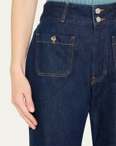 Veronica Beard Taylor High-Rise Wide-Leg Jeans | Thumbnail 5 Veronica Beard Taylor High-Rise Wide-Leg Jeans | Thumbnail 5