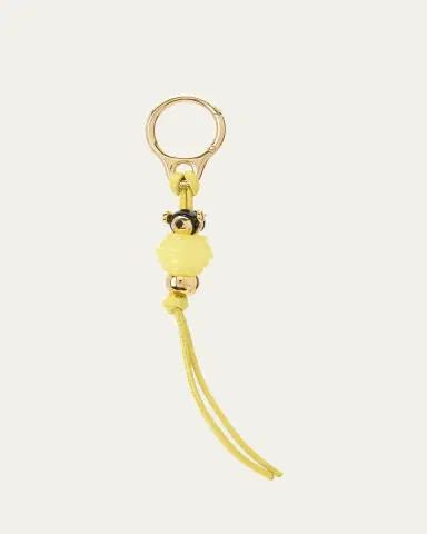 Loewe Dee Dice Bag Charm in Brass and Leather | Thumbnail 2 Loewe Dee Dice Bag Charm in Brass and Leather | Thumbnail 2