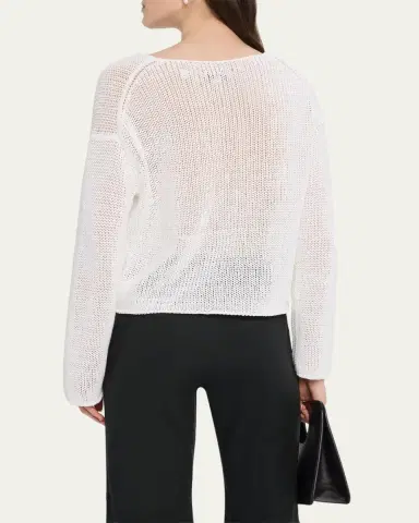 Vince Coated Cotton Pullover | Thumbnail 3