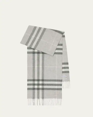 Burberry Giant Check Cashmere Scarf | Thumbnail 2