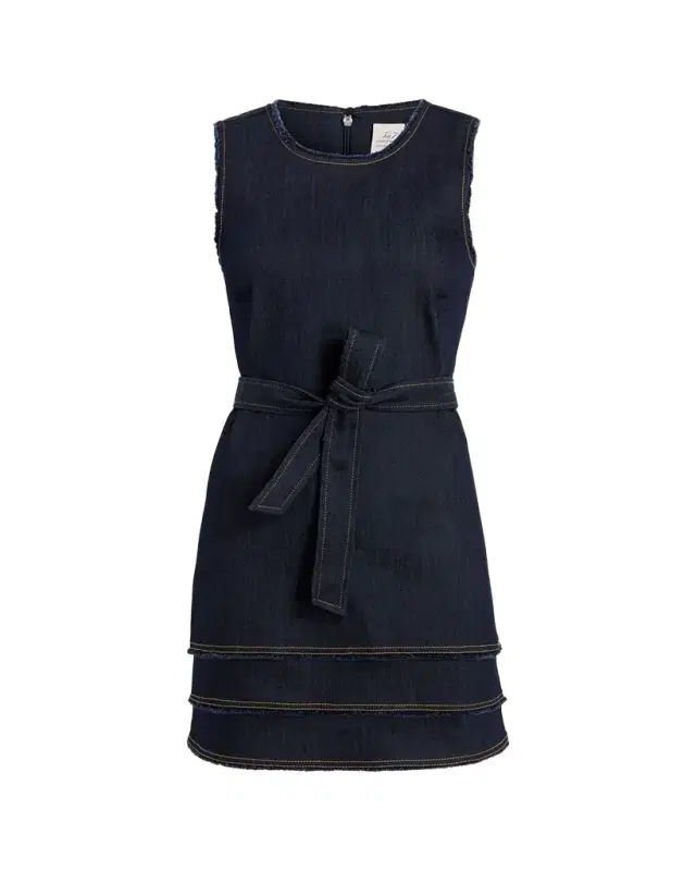 Cinq à Sept Mindie Sleeveless Denim Mini Dress