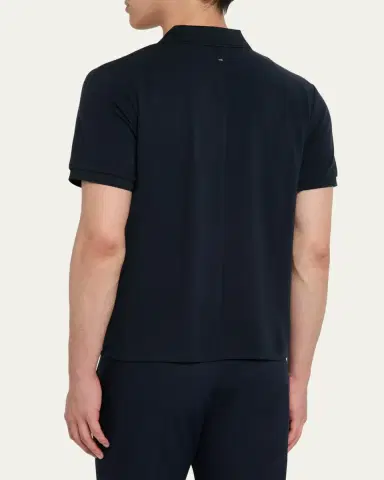 rag & bone Men's Tech Stretch Pique Polo Shirt | Thumbnail 3