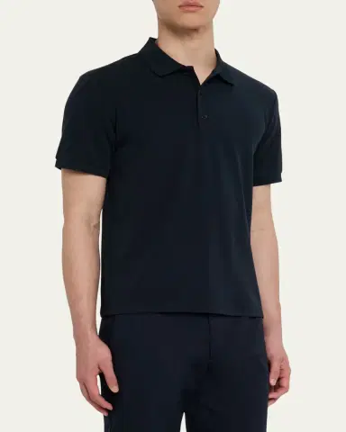 rag & bone Men's Tech Stretch Pique Polo Shirt | Thumbnail 4