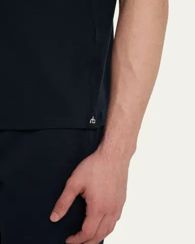 rag & bone Men's Tech Stretch Pique Polo Shirt | Thumbnail 5