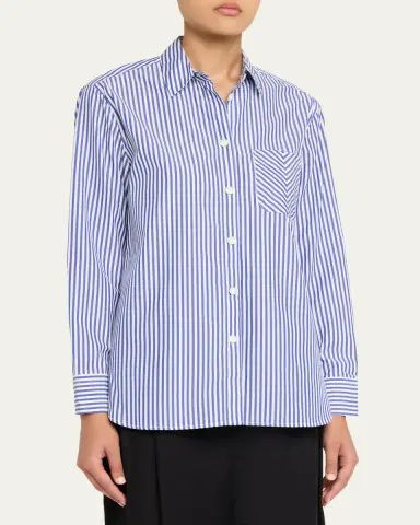 rag & bone Maxine Striped Button-Front Shirt | Thumbnail 4