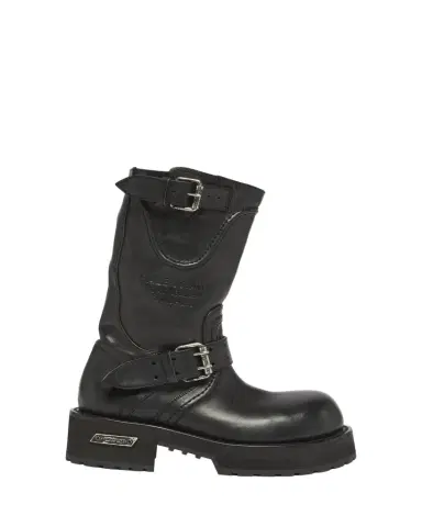 Balenciaga Men's Venom Leather Combat Boots | Thumbnail 1 Balenciaga Men's Venom Leather Combat Boots | Thumbnail 1