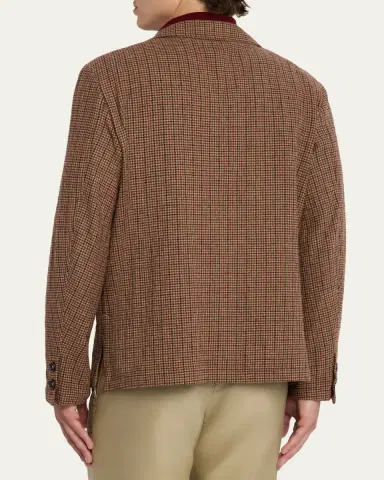 Massimo Alba Men's Gstaad Wool Nehru Jacket | Thumbnail 3