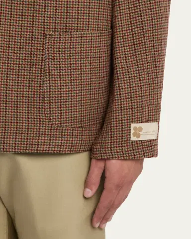Massimo Alba Men's Gstaad Wool Nehru Jacket | Thumbnail 4