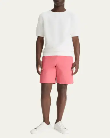 Vince Men's Italian Cotton Extended-Tab Shorts | Thumbnail 4 Vince Men's Italian Cotton Extended-Tab Shorts | Thumbnail 4
