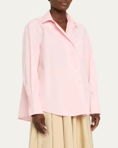 House of Dagmar Asymmetric Button-Front Shirt | Thumbnail 4