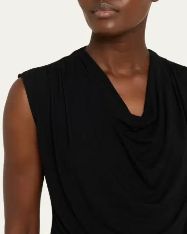 Vince Draped Cowl-Neck Top | Thumbnail 5