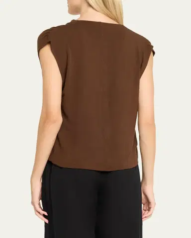 Vince Draped Cowl-Neck Top | Thumbnail 7