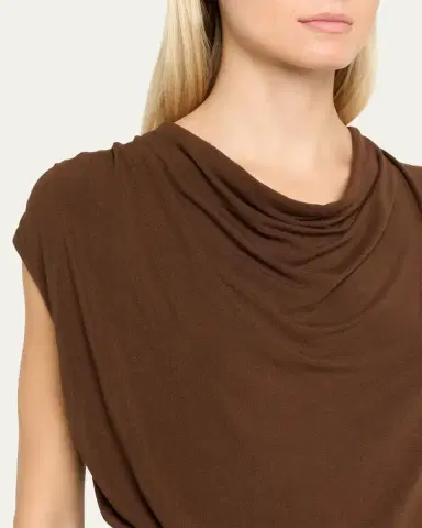 Vince Draped Cowl-Neck Top | Thumbnail 9