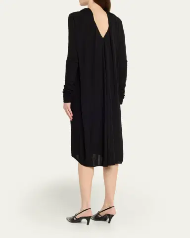 Toteme Cocoon Cape Jersey Midi Dress | Thumbnail 3 Toteme Cocoon Cape Jersey Midi Dress | Thumbnail 3
