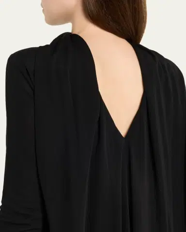 Toteme Cocoon Cape Jersey Midi Dress | Thumbnail 5 Toteme Cocoon Cape Jersey Midi Dress | Thumbnail 5