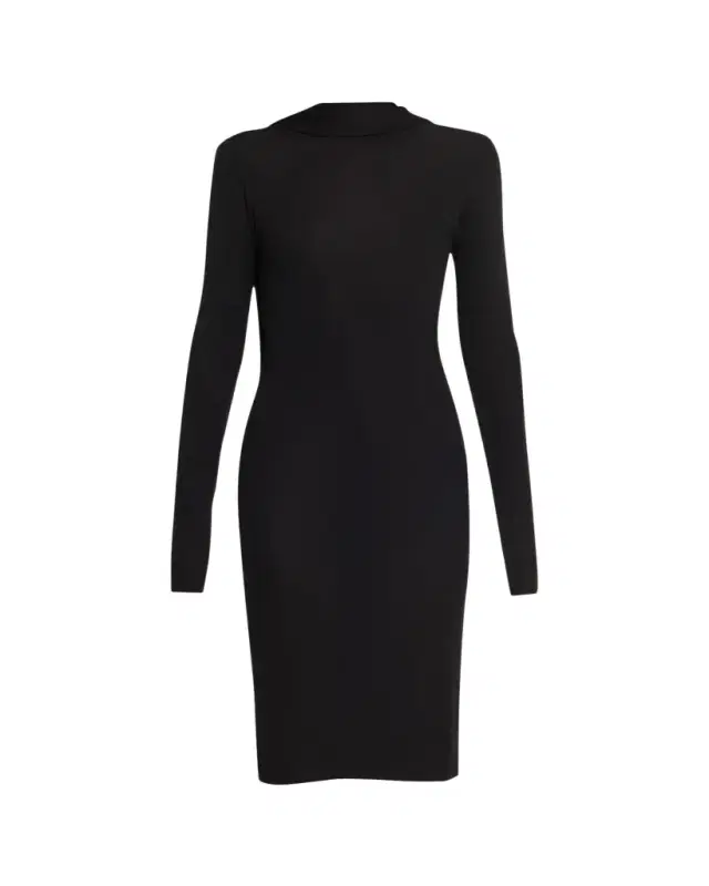 Cocoon Cape Jersey Midi Dress
