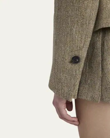 Ferragamo Wool-Cashmere Single-Breasted Blazer Jacket | Thumbnail 5 Ferragamo Wool-Cashmere Single-Breasted Blazer Jacket | Thumbnail 5