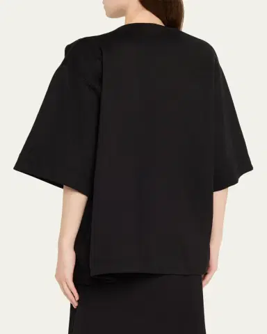 Dries Van Noten Harnam Draped Oversized T-Shirt | Thumbnail 3