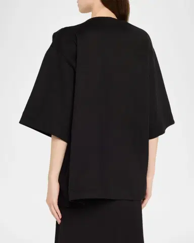 Dries Van Noten Harnam Draped Oversized T-Shirt | Thumbnail 7