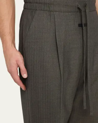 Fear of God Men's Pleated Virgin Wool Straight-Leg Trousers | Thumbnail 5