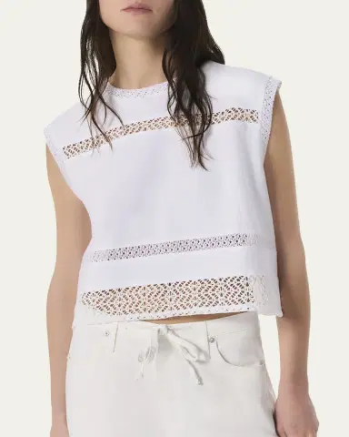 rag & bone Rosie Embroidered Muscle Tank Top | Thumbnail 4