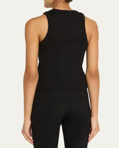 Veronica Beard Jordyn Cropped Tank Top | Thumbnail 3