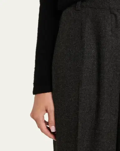 Toteme Wide Flannel Trousers | Thumbnail 5 Toteme Wide Flannel Trousers | Thumbnail 5