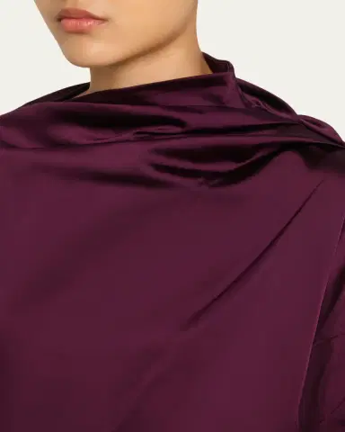 Ganni Technical Stretch Satin Mini Dress | Thumbnail 5 Ganni Technical Stretch Satin Mini Dress | Thumbnail 5