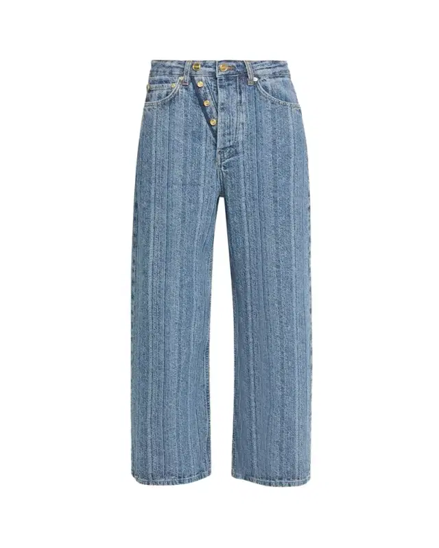 Stripe Baggy Jeans