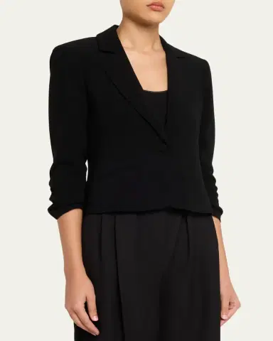 Cinq à Sept Khloe Petite Cropped 3/4-Sleeve Blazer | Thumbnail 4 Cinq à Sept Khloe Petite Cropped 3/4-Sleeve Blazer | Thumbnail 4