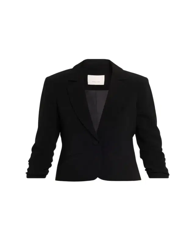 Cinq à Sept Khloe Petite Cropped 3/4-Sleeve Blazer