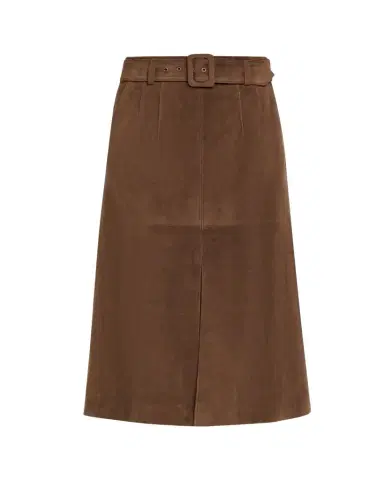 Veronica Beard Alexie Suede Midi Skirt | Thumbnail 1