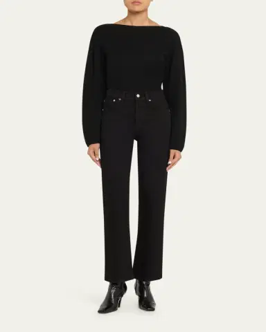 EB Denim High-Rise Straight Jeans | Thumbnail 2 EB Denim High-Rise Straight Jeans | Thumbnail 2