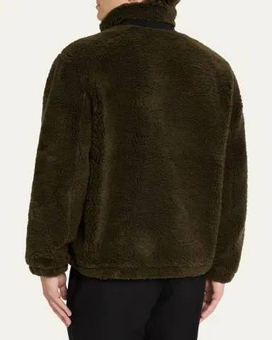 Vince Men's Faux Sherpa Zip-Up Jacket | Thumbnail 3
