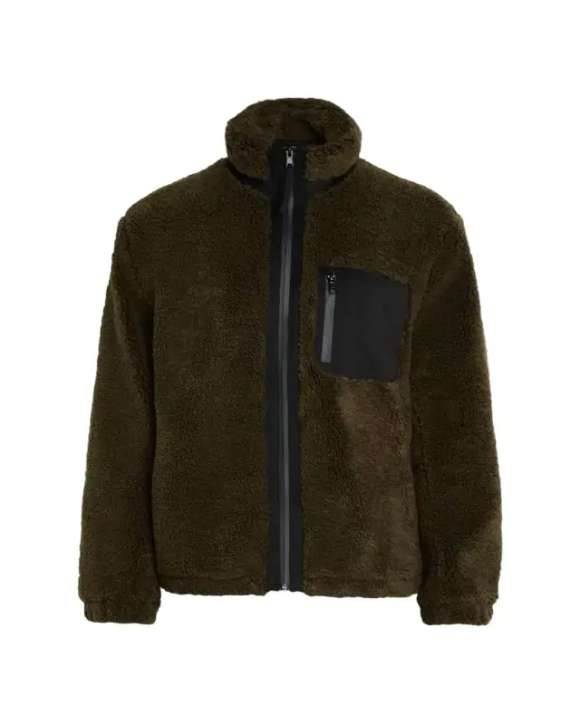 Vince Men's Faux Sherpa Zip-Up Jacket