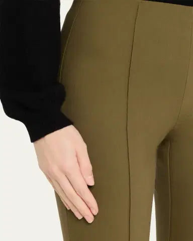 Vince Cropped Flare-Leg Pintuck Pants | Thumbnail 5