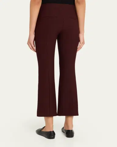 Vince Cropped Flare-Leg Pintuck Pants | Thumbnail 7