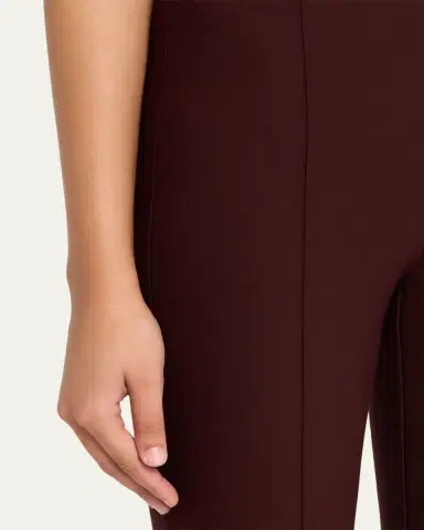 Vince Cropped Flare-Leg Pintuck Pants | Thumbnail 9