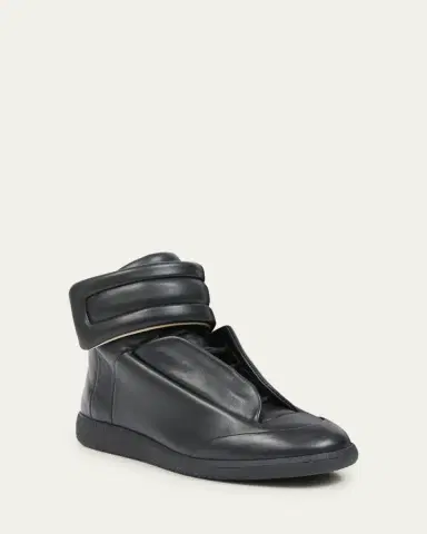 Maison Margiela Men's Future Leather High-Top Sneakers | Thumbnail 2