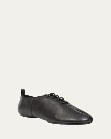 Maison Margiela Men's Tabi Jazz Leather Lace-Up Ballerina Flats | Thumbnail 2 Maison Margiela Men's Tabi Jazz Leather Lace-Up Ballerina Flats | Thumbnail 2