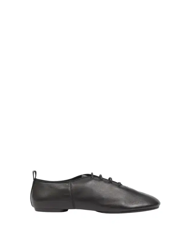 Maison Margiela Men's Tabi Jazz Leather Lace-Up Ballerina Flats