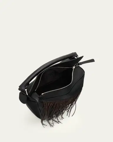 Loewe Puzzle Fringed Top-Handle Bag in Leather | Thumbnail 4 Loewe Puzzle Fringed Top-Handle Bag in Leather | Thumbnail 4