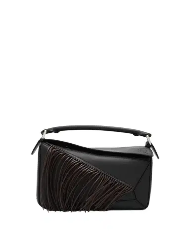 Loewe Puzzle Fringed Top-Handle Bag in Leather | Thumbnail 1 Loewe Puzzle Fringed Top-Handle Bag in Leather | Thumbnail 1