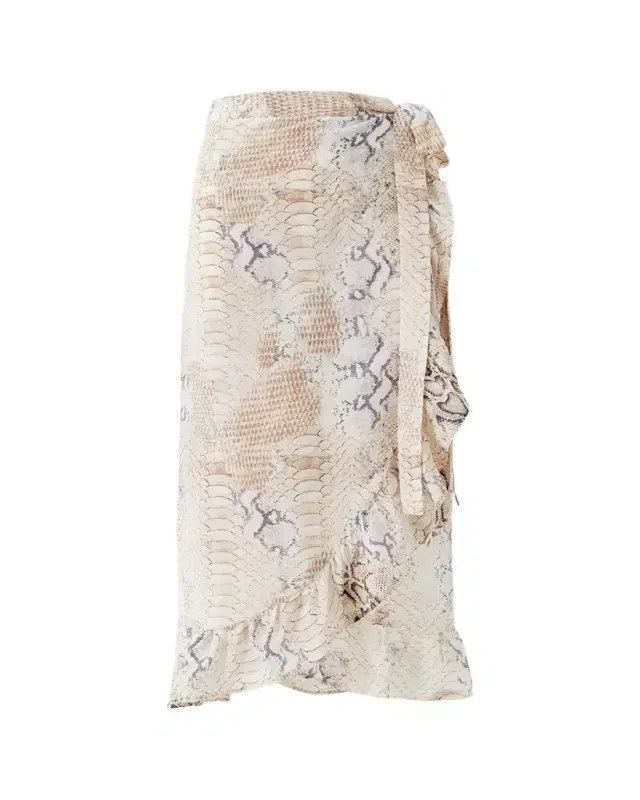 Melissa Odabash Danni Lizard Wrap Skirt