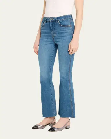 Veronica Beard Carolina Skinny Kick-Flare Jeans | Thumbnail 4