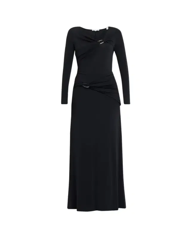 Veronica Beard Viela Long-Sleeve Jersey Maxi Dress