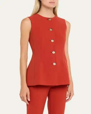 Veronica Beard Jessup Tailored Vest | Thumbnail 4 Veronica Beard Jessup Tailored Vest | Thumbnail 4