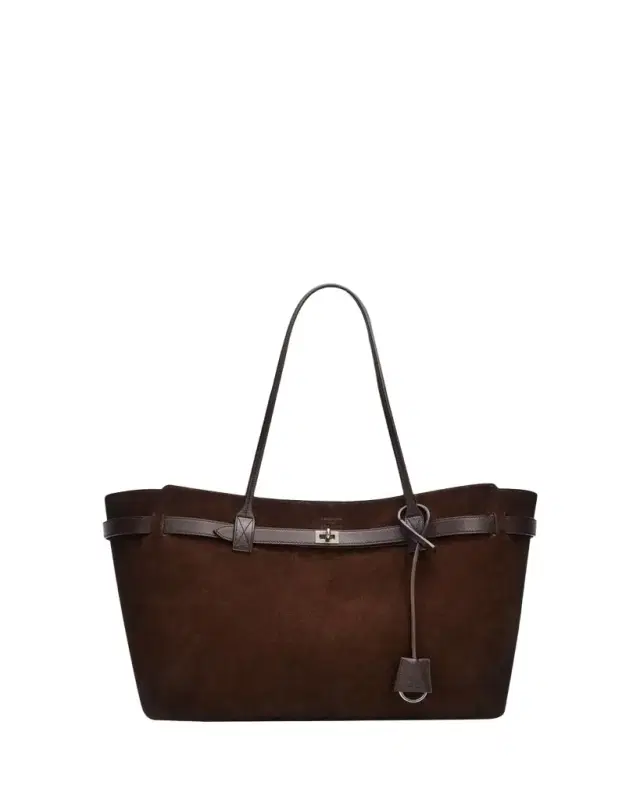 Balenciaga Bel Air Large Waxed Suede Tote Bag