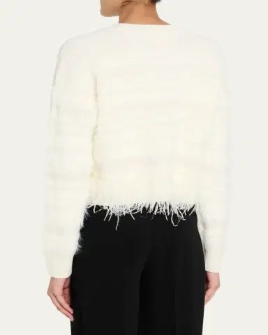 Cinq à Sept Vivi Feathered Crewneck Sweater | Thumbnail 3